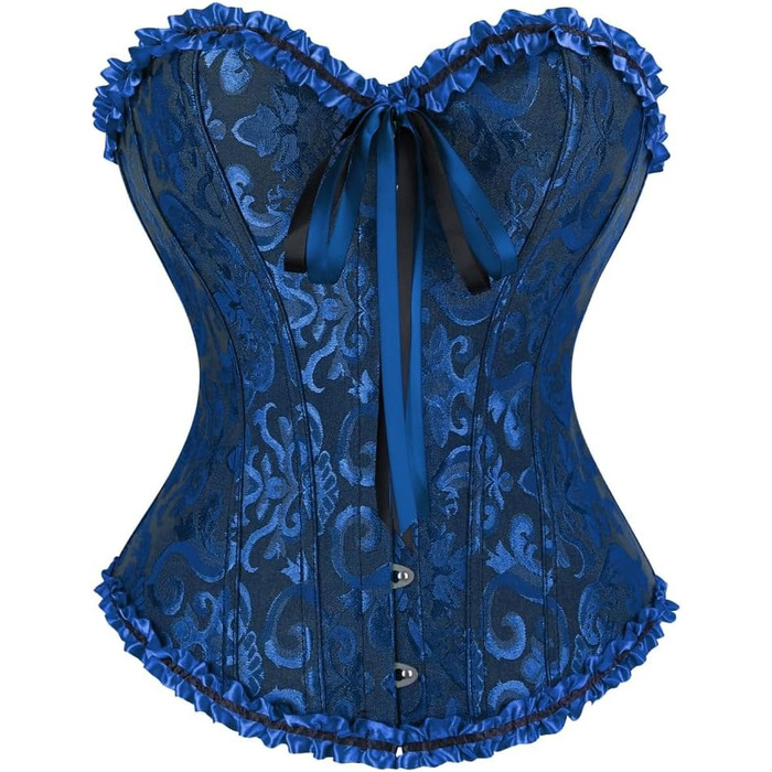 Корсет-топ Florales з квітковим принтом для жінок, великий розмір (XL), фіолетово-чорний колір