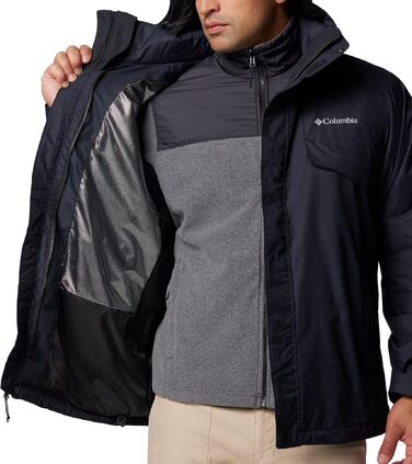 Чоловіча зимова куртка 3 в 1 Columbia Bugaboo Fleece Interchange, Ancient Fossil, розмір L