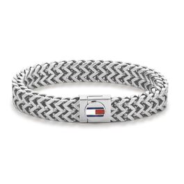 Чоловічий плетений браслет Tommy Hilfiger зі сталі (нержавіюча сталь), сріблястий