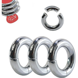 Набір з 3 шт. магнітних кілець для статевих органів з нержавіючої сталі (5 розмірів)