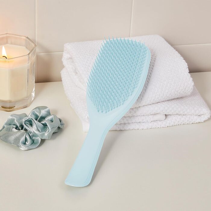 Щітка для волосся Tangle Teezer Ultimate Detangler для вологого та сухого волосся, розплутувальна для густого, кучерявого та довгого волосся, синя (для тонкого та чутливого волосся)
