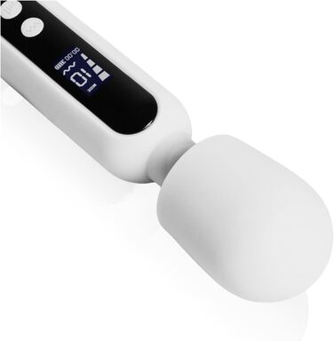 Вібратор 'THE ROCK XL' 23,5 см з дисплеєм - Масажер для жінок з преміум-силікону. Іграшки для дорослих, секс-іграшки для пар, дildo, Magic Wand білий