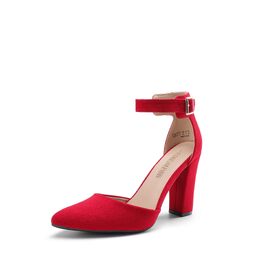 Жіночі туфлі-човники Dream Pairs з закритим носком, червоні, розмір 41.5 EU