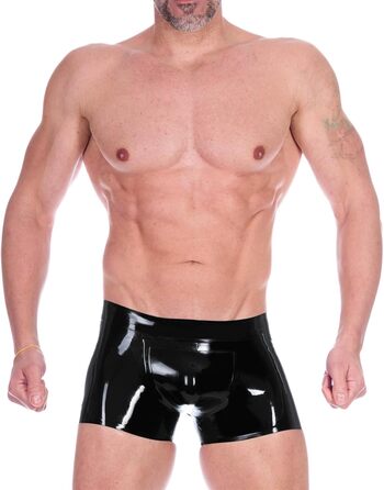 Шорти-боксери чоловічі з латексу Kangxinsheng, натуральний гумовий латекс, XL, для косплею та вечірок