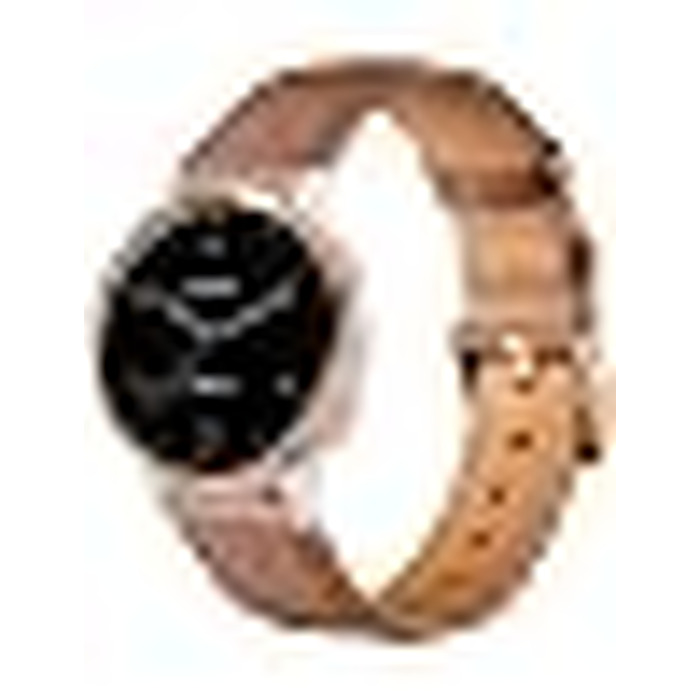 Шкіряний ремінець Issinlky 18мм для Garmin Vivoactive 4S, Venu 2S/3S, Vivomove 3S та Fossil Gen 6/5E/4/3, коричневий