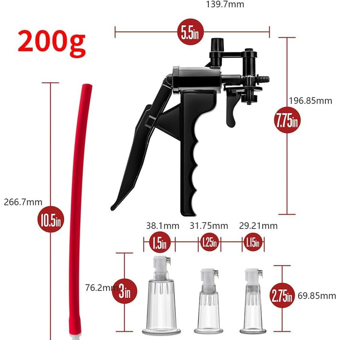 Набір для стимуляції клітора та вагіни: вакуумний насос, стимулятор сосків, екстремальна іграшка для жінок