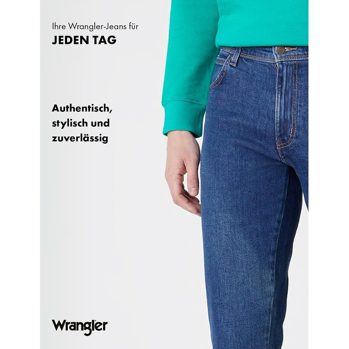 Чоловічі джинси Wrangler Regular Fit Regular - середня посадка, колір Darkstone (чорний), розмір W38 L30