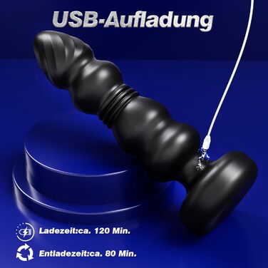 Вібратор для анусу з 10 режимами вібрації: стимуляція простати, для чоловіків та жінок, секс-іграшка