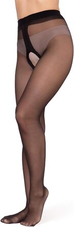 Чоловічі колготки BANANALU 20 Den з відкритим кроком, XL, Чорний - 3 шт.