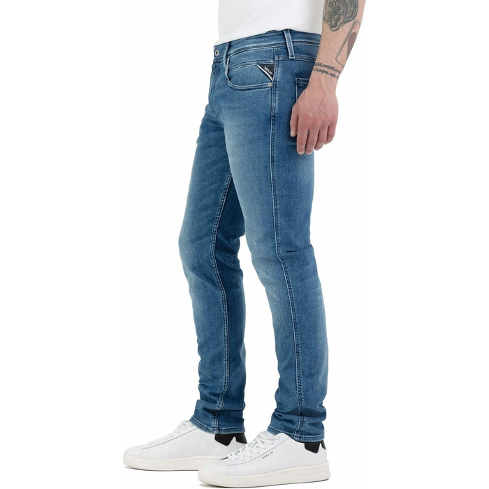 Чоловічі джинси Replay Anbass Slim-Fit з Comfort Stretch, колір Medium Blue, розмір 34W/32L