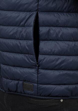 Чоловічий стібаний жилет BLEND BHNille Outdoor темно-синього кольору, розмір L