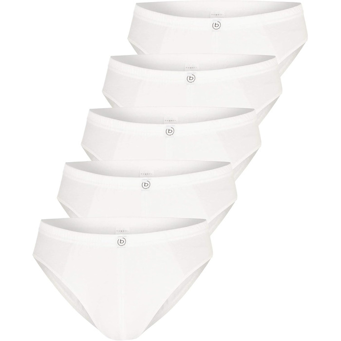 Труси чоловічі Ceceba Bugatti, набір 5 шт, бавовна, розмір L, білі