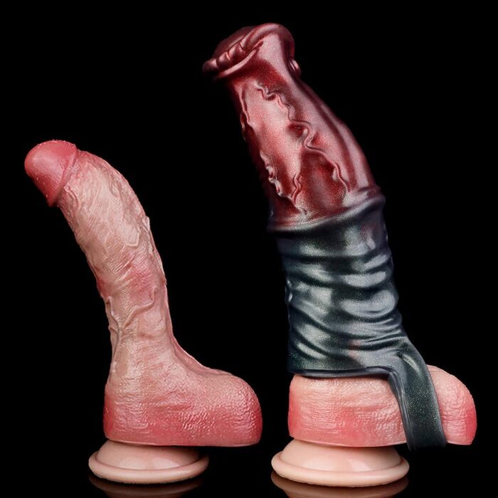 Силіконовий пеніс-маншет XXL з кільцем для яєчок, реалістичний дилда-конь для чоловіків, подовжувач пеніса