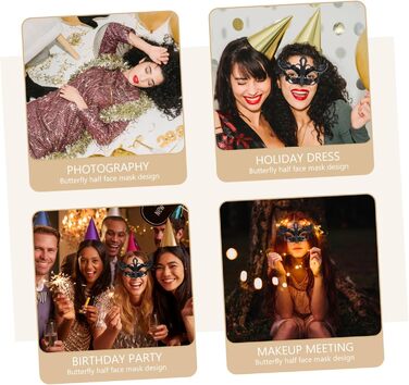 Маска на Хелловін Holibanna з 4-ма кульками: косплей, вечірка, маскарадна маска, аксесуар