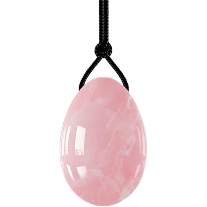 Набір яєць для вагінального масажу з нефриту, аметисту та рожевого кварцу (3 шт.) - Яєця Йоні, розміри S та L