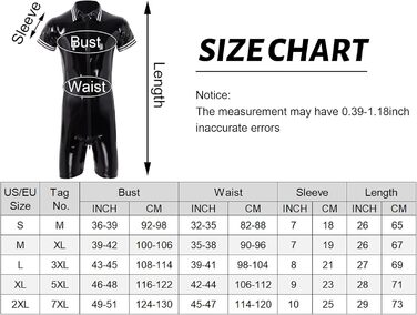 Комбінезон чоловічий лакований шкірозамінник PVC з довгим блискавкою, чорний, розмір L