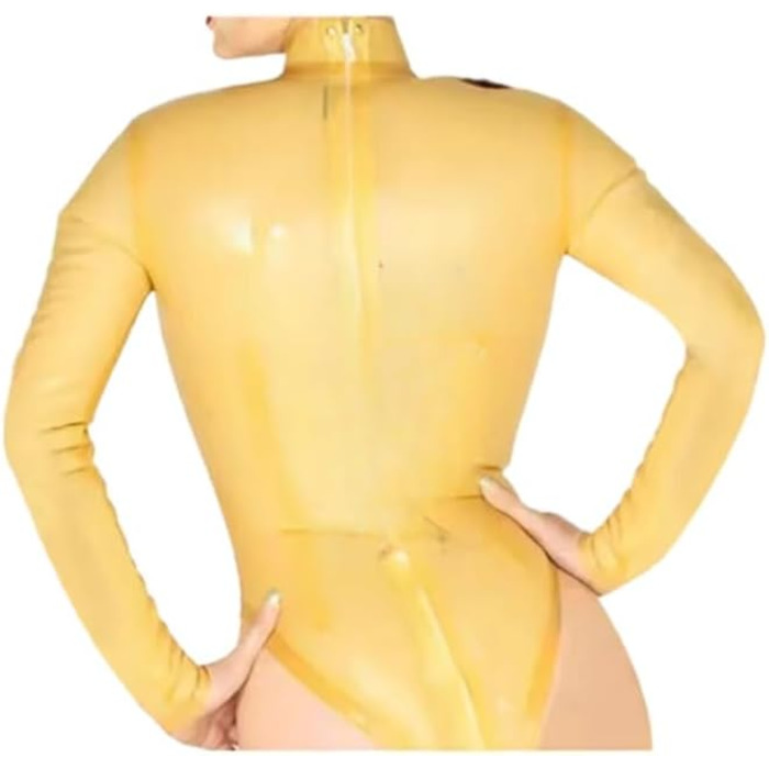 Латексний catsuit Gaylop: прозорий, сексуальний, з блискавками. Костюм для тіла, боді. Розмір M