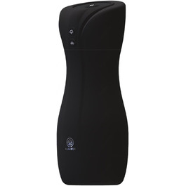 Масажер для чоловіків з 10 вібраціями, 4 режимами всмоктування та функцією нагріву. 3D силікон, стимулятор пеніса, чорний