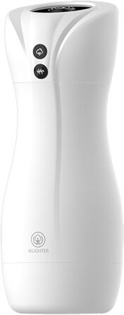 Масажер для чоловіків з 10 вібраціями, 4 режими всмоктування та функцією нагріву. 3D силікон, стимулятор пеніса, білий