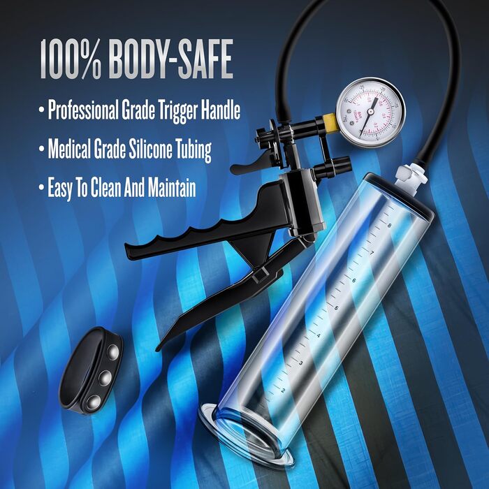 Преміум масажер для статевих органів Vx8, прозорий, універсальний розмір, 331385