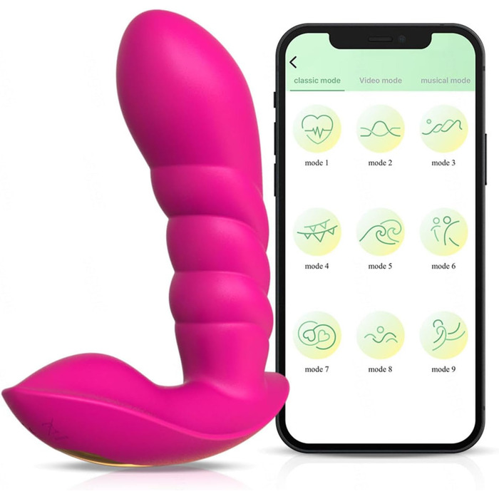 Вібратор з дистанційним керуванням, 9 режимів вібрації, анальний дildo, іграшка для дорослих для пар, рожевий