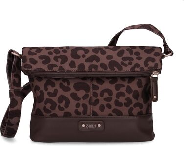 Жіноча сумка-кросбоді Zwei Olli OT6 Rolltop, водовідштовхуюча сумка через плече 2.4 л, двоколірний дизайн (Leo-brown)
