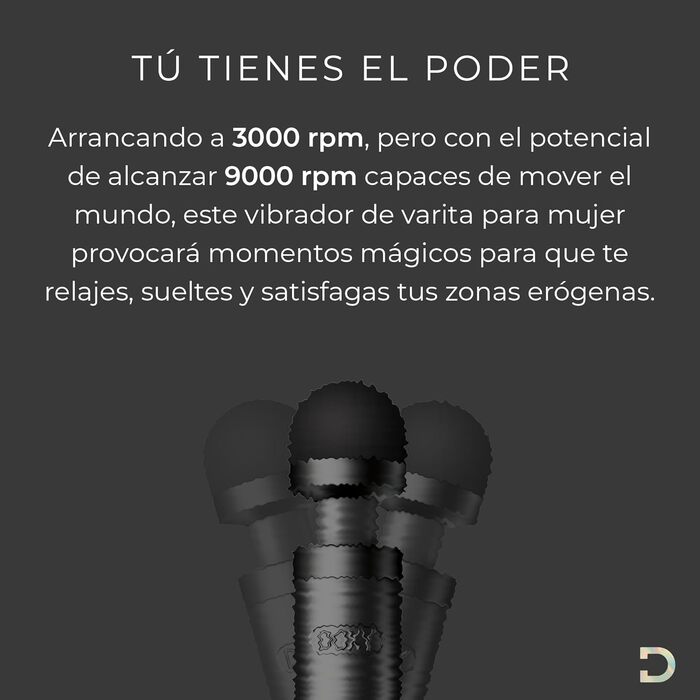 Масажер для тіла Doxy Die Cast 3 - чорний, перезаряджається, для жінок