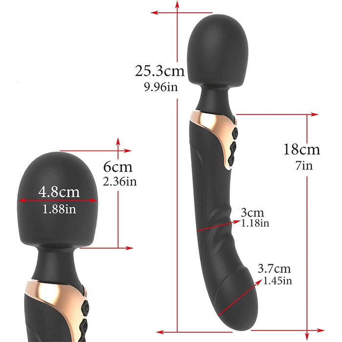 Вібратор силіконовий LZMYZ з подвійними головками для жінок та пар. 10 режимів вібрації, G-точка, кліторальний масаж, подвійний мотор, дільдо вібратор. Чорний колір.