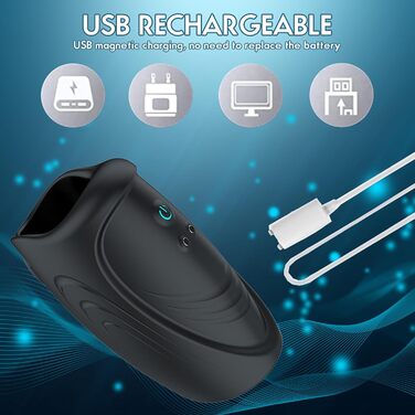 Електричний мастурбатор TDLPlus APP Penistrainer: 2-в-1 тренажер для чоловіків з 9 режимами вібрації та стимуляцією головки