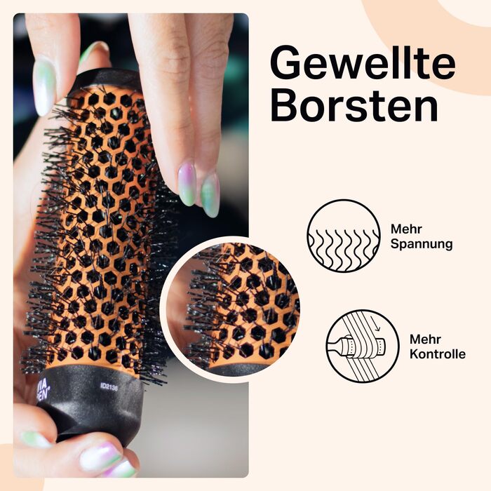 Набір багатофункціональних щіток для завивки волосся Olivia Garden Multibrush Curlers Kit — 4 насадки та знімна ручка для створення локонів та об'єму