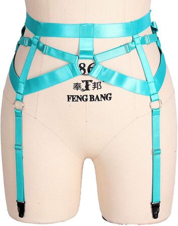 Жіночий корсет-накидка в стилі панк з 4 кліпсами, набір шнурів, шкарпетки Харадзюку, універсальний розмір, смарагдовий