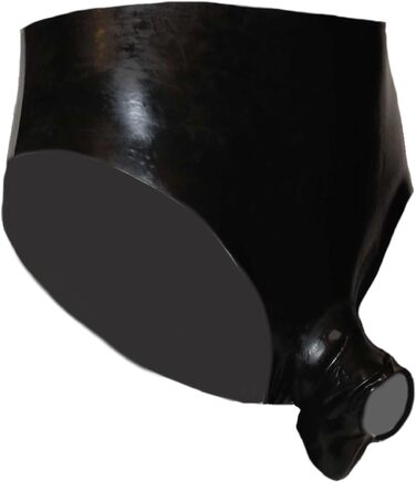 Латексний шланг з фронтальним отвором та мошонкою, розмір XL