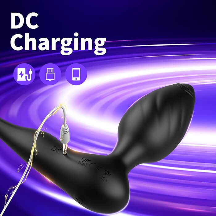 Вібратор для анусу ChicLSQ з кільцем для пеніса та стимуляцією простати. Анальний плаг з пультом керування, 9 режимів вібрації. Секс-іграшки для чоловіків та пар.