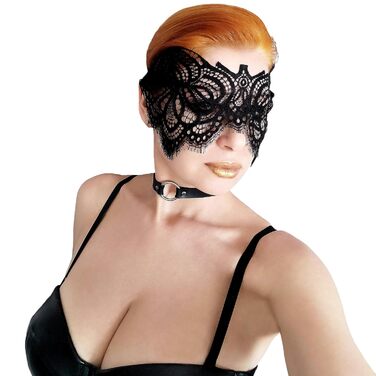 Чорна мереживна маска для жінок з блакитними стразами – венеціанська маска для маскарату, карнавалу, Хелловіну, вечірки, Фашинг, бал, ручна робота, елегантна маска для очей (Чорний (без стразів))