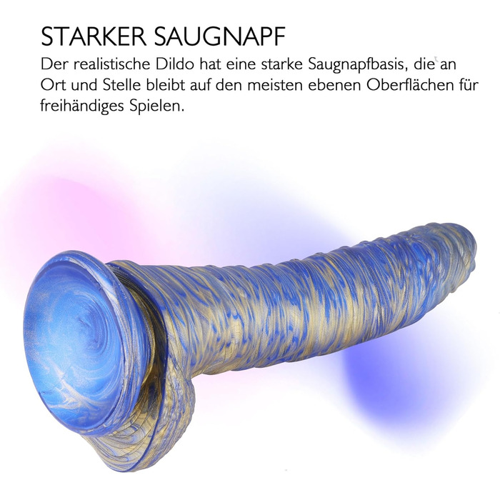 Реалістичний дилда для жінок 22 см, MOCOYA з потужним присоском, іграшки для дорослих, анальні іграшки, A-Blaugold