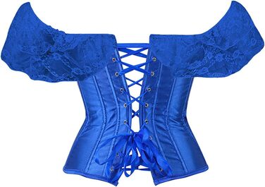 Жіночий корсет-корсетний пояс, бюстгальтер, корсетний топ, спідниця-корсет, білизна, корегуюча спідниця для повних грудей, корсетний топ великих розмірів, шнурівка, блакитний, M