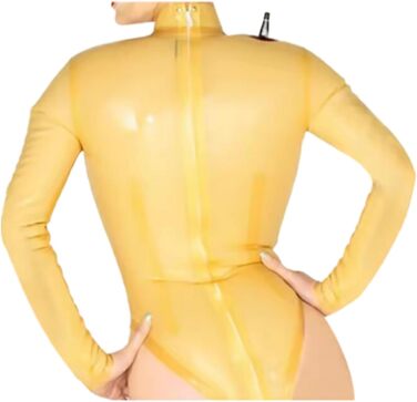 Прозорий латексний комбінезон з блискавкою (Catsuit/Bodysuit) - GAYLOP