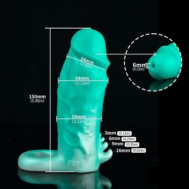 Чохол для пеніса Bad Dragon - Фентезійний дизайн, унісекс, для анального та вагінального секса, іграшка для дорослих (Reddragon)