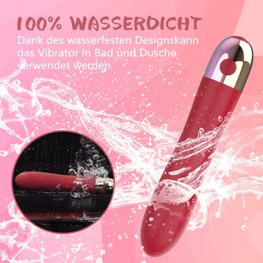 Вібратор силіконовий для жінок: стимуляція клітора та G-точки, 10 режимів, анальний плагін, стимулятор простати, еротичні іграшки для пар (червоний)