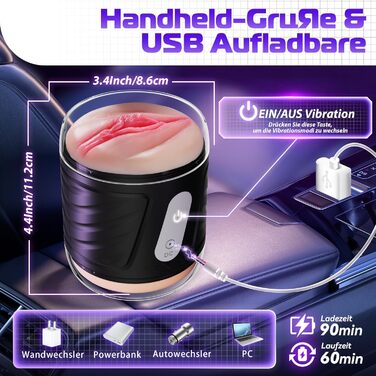 Набір секс-іграшок для пар Eisches: вібратори, стимулятори клітора, сосків та пеніса, анальний пробка, 10 режимів (чорний)