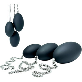 Анальний плаг з силікону у формі яйця з ланцюжком, анальні кульки, силіконовий дildo, великі яйця для анального сексу, мастурбація для жінок та чоловіків