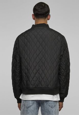 Чоловіча стібана куртка Urban Classics Diamond Quilt Jacket, великий розмір 4XL, чорна