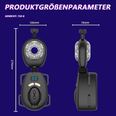 Вібратор для чоловіків з 9 рівнями вібрації та функцією страпа-он - сексуальна іграшка для чоловіків