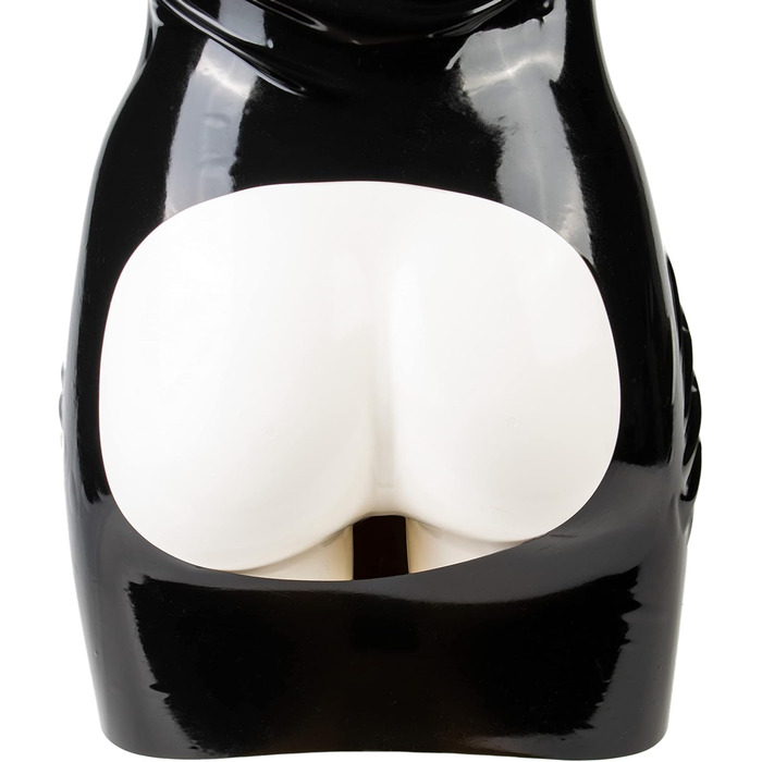 Латексне міні-плаття Rubberfashion - чорне, 0.4 мм, без бретелек, для жінок XL