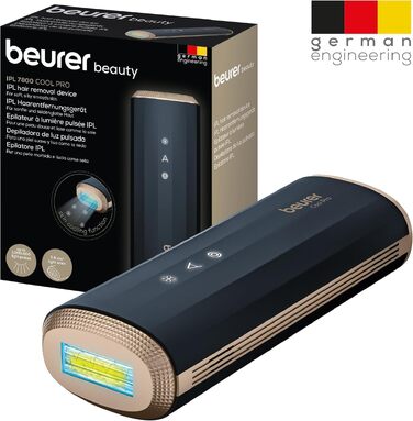 Фотоепілятор Beurer IPL 7800 COOL PRO з технологією охолодження, 5 рівнів інтенсивності, 1 млн імпульсів, для обличчя, тіла та бікіні-зони, унісекс