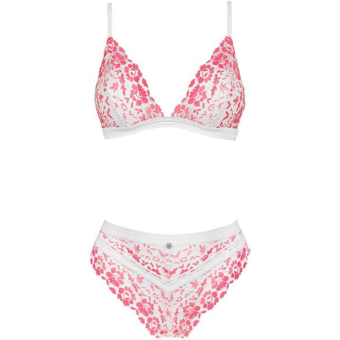 Obsessive Spitzen Set I Комплект бюстгальтера та трусиків I Жіноча спідня білизна I Комплекти жіночої білизни I Сексуальна жіноча білизна I Розміри S-M, L/XL, Рожевий