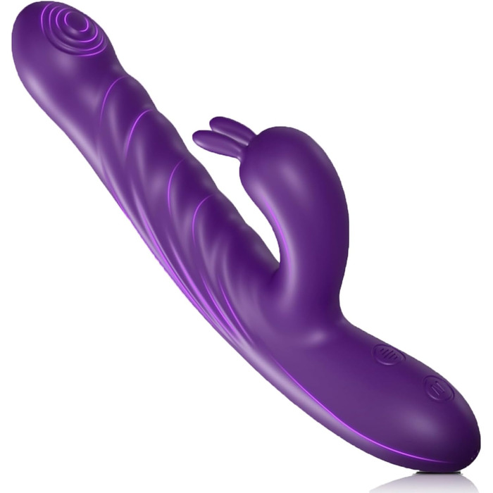 Вібратор для жінок Jinqian Rabbit з 10 режимами вібрації, стимуляція G-точки та клітора, анальний вібратор, масажер для соло