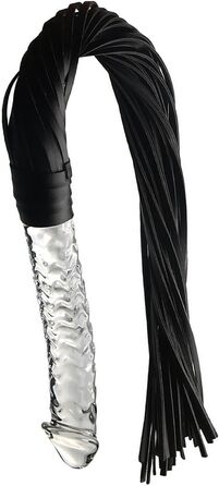 Лезбійський плетище з шкіри для БДСМ, 20 см. Іграшки для пар, анальні пробки, плети, шкіряні іграшки для дорослих