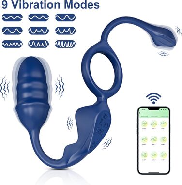 Масажер простати TYDAY для чоловіків, вібруючий анальний масажер, секс-іграшка для пар, керування через додаток