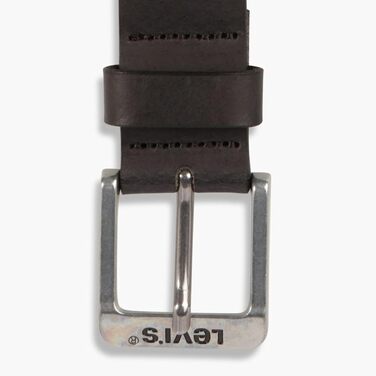 Чоловічий шкіряний ремінь Levi's Free Regular Black, 120 см